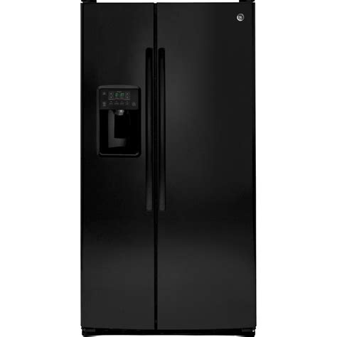 ge side by refrigerator black